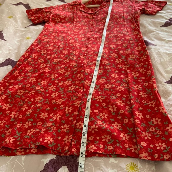 Christopher & Banks Dress size 4, Flower Print Red - Picture 10 of 17